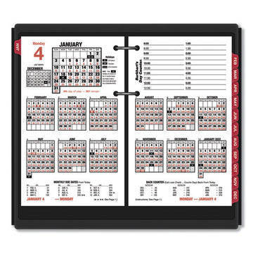 AT-A-GLANCE® Burkhart's Day Counter Desk Calendar Refill, 4.5 X 7.38, White Sheets, 2022 freeshipping - TVN Wholesale